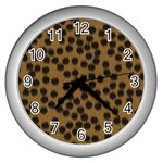 Cheetah Wall Clock (Silver)