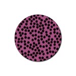 Cheetah Rubber Round Coaster (4 pack)