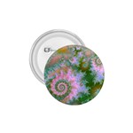 Rose Forest Green, Abstract Swirl Dance 1.75  Button