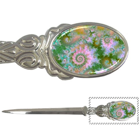 Rose Forest Green, Abstract Swirl Dance Letter Opener from UrbanLoad.com Front