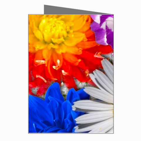 Lovely Flowers, Blue Greeting Card from UrbanLoad.com Right
