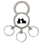 Scottish Terriers 3-Ring Key Chain
