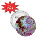 Raspberry Lime Delight, Abstract Ferris Wheel 1.75  Button (10 pack) 