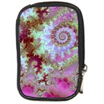 Raspberry Lime Delight, Abstract Ferris Wheel Compact Camera Leather Case