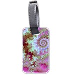 Raspberry Lime Delight, Abstract Ferris Wheel Luggage Tag (two sides)