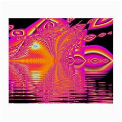 Magenta Boardwalk Carnival, Abstract Ocean Shimmer Glasses Cloth (Small, Two Sided) from UrbanLoad.com Front