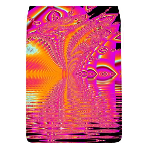 Magenta Boardwalk Carnival, Abstract Ocean Shimmer Removable Flap Cover (Large) from UrbanLoad.com Front