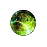 Dawn Of Time, Abstract Lime & Gold Emerge Golf Ball Marker 10 Pack (for Hat Clip)