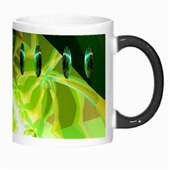 Dawn Of Time, Abstract Lime & Gold Emerge Morph Mug from UrbanLoad.com Right
