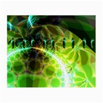 Dawn Of Time, Abstract Lime & Gold Emerge Glasses Cloth (Small, Two Sided)
