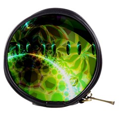 Dawn Of Time, Abstract Lime & Gold Emerge Mini Makeup Case from UrbanLoad.com Front