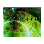Dawn Of Time, Abstract Lime & Gold Emerge Cosmetic Bag (XL)