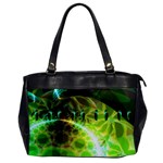 Dawn Of Time, Abstract Lime & Gold Emerge Oversize Office Handbag (One Side)