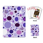Purple Awareness Dots Playing Cards Single Design