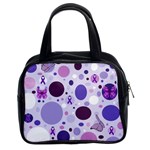 Purple Awareness Dots Classic Handbag (Two Sides)