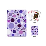 Purple Awareness Dots Playing Cards (Mini)