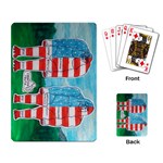 2 Painted U,s,a,flag Big Foots Playing Cards Single Design