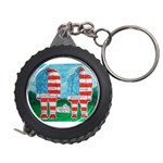 2 Painted U,s,a,flag Big Foots Measuring Tape