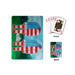 2 Painted U,s,a,flag Big Foots Playing Cards (Mini)