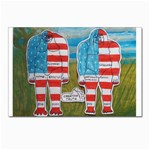 2 Painted Flag Big Foots Everglade Postcards 5  x 7  (10 Pack)