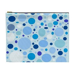 Bubbly Blues Cosmetic Bag (XL) from UrbanLoad.com Front