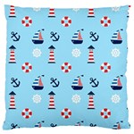 Sailing The Bay Large Cushion Case (Two Sided) 