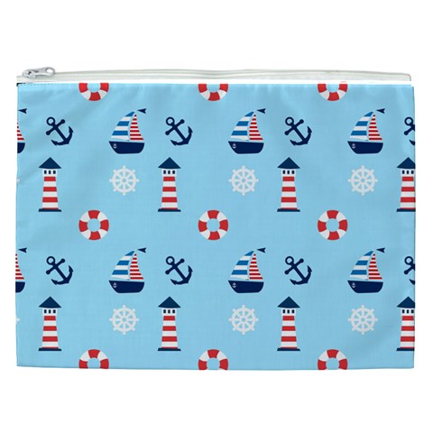 Sailing The Bay Cosmetic Bag (XXL) from UrbanLoad.com Front