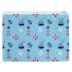 Sailing The Bay Cosmetic Bag (XXL) from UrbanLoad.com Back