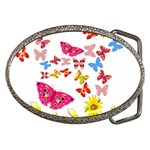 Butterfly Beauty Belt Buckle (Oval)