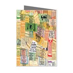Retro Concert Tickets Mini Greeting Card (8 Pack)