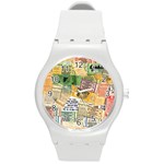 Retro Concert Tickets Plastic Sport Watch (Medium)