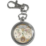 1794 World Map Key Chain Watch