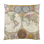 1794 World Map Cushion Case (Single Sided) 