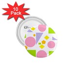 Spring Geometrics 1.75  Button (10 pack)