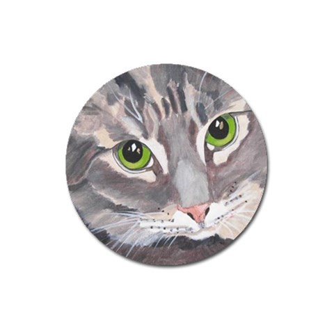 CAT 4 Painting Magnet 3  (Round) from UrbanLoad.com Front
