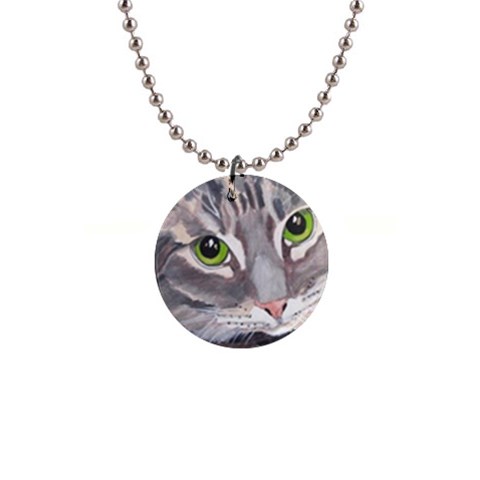 CAT 4 Painting 1  Button Necklace from UrbanLoad.com Front