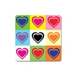 Hearts Magnet (Square)