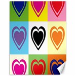 Hearts Canvas 12  x 16  (Unframed)