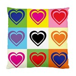 Hearts Cushion Case (Two Sided) 