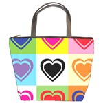 Hearts Bucket Handbag