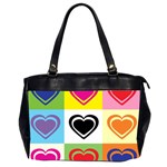 Hearts Oversize Office Handbag (Two Sides)