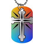 Cross Dog Tag (Two-sided) 
