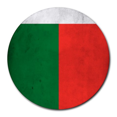 Madagascar Malagas Flag Round Mousepad from UrbanLoad.com Front