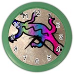 Lizard Wall Clock (Color)
