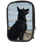 Black German Shepherd Compact Camera Leather Case