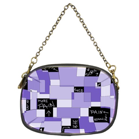 Purple Pain Modular Chain Purse (Two Sided)  from UrbanLoad.com Front