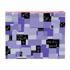 Purple Pain Modular Cosmetic Bag (XL) from UrbanLoad.com Back