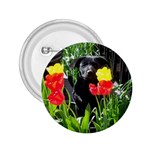 Black GSD Pup 2.25  Button