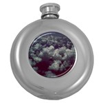 Through The Evening Clouds Hip Flask (Round)
