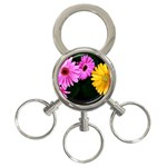 gerbera flowers photo 3-Ring Key Chain